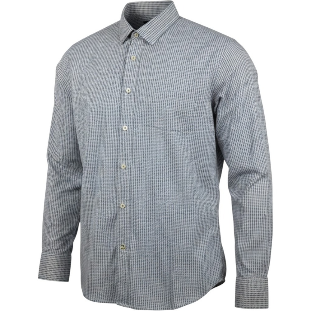UNTUCKit XL Blue Pink Check Performance‎ Stretch Long Sleeve Button Down Shirt